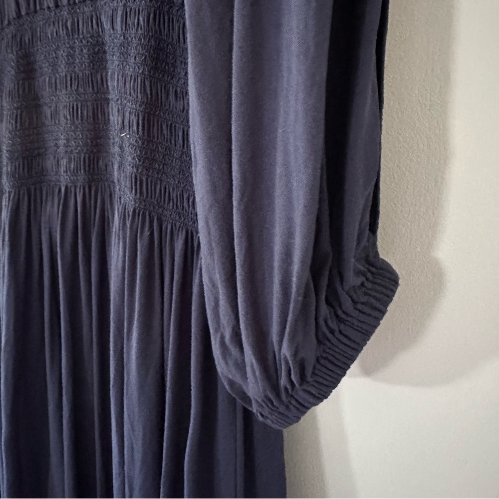 MICHAEL Michael Kors Navy Boho Midi Dress Cover Up - Twisted Rope Tassels Size S - Picture 11 of 14